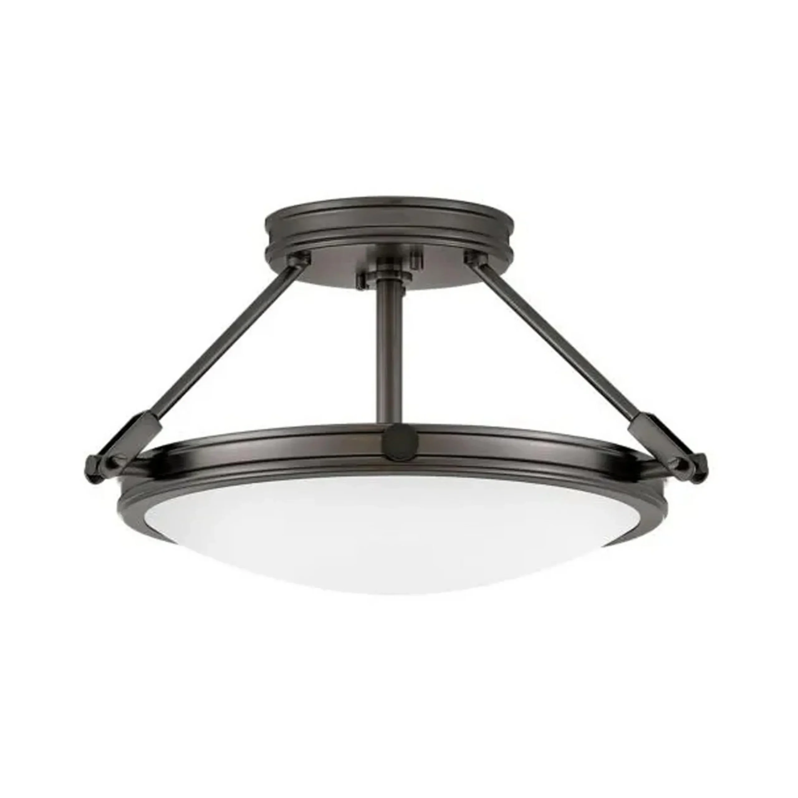 Mid-Century Retro Semi-Flush Ceiling Light - 3 Light