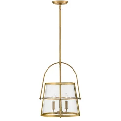 Mid-Century Seeded Glass Lantern