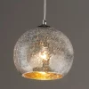Mini Crackled Mercury Bowl Pendant Light
