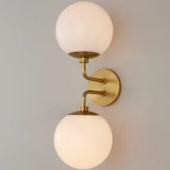 Minimalist Globe Sconce - 2 Light