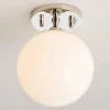 Minimalist Globe Semi-Flush Ceiling Light - 1 Light