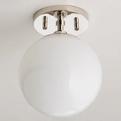Minimalist Globe Semi-Flush Ceiling Light - 1 Light