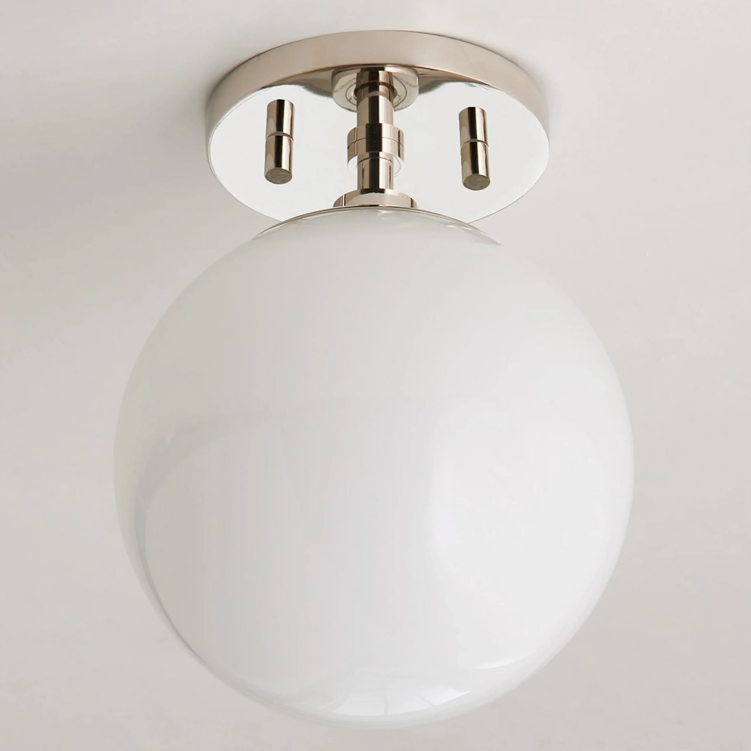 Minimalist Globe Semi-Flush Ceiling Light - 1 Light