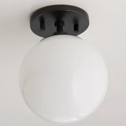 Minimalist Globe Semi-Flush Ceiling Light - 1 Light