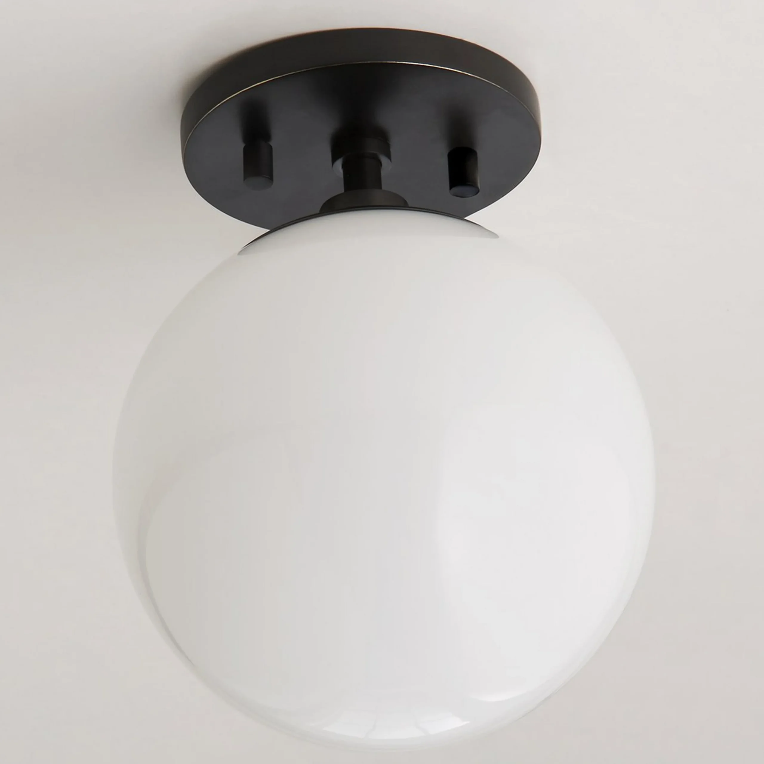 Minimalist Globe Semi-Flush Ceiling Light - 1 Light