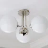 Minimalist Globe Semi-Flush Ceiling Light - 3 Light