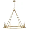 Minimalist Iron Ring Chandelier - 8 Light