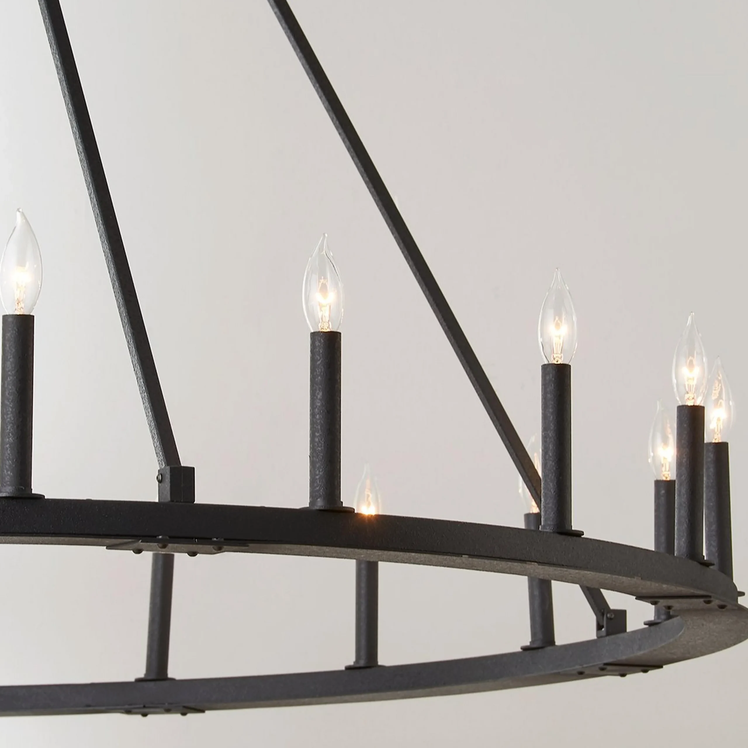 Minimalist Iron Ring Chandelier - 20 Light