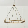 Minimalist Iron Ring Chandelier - 12 Light