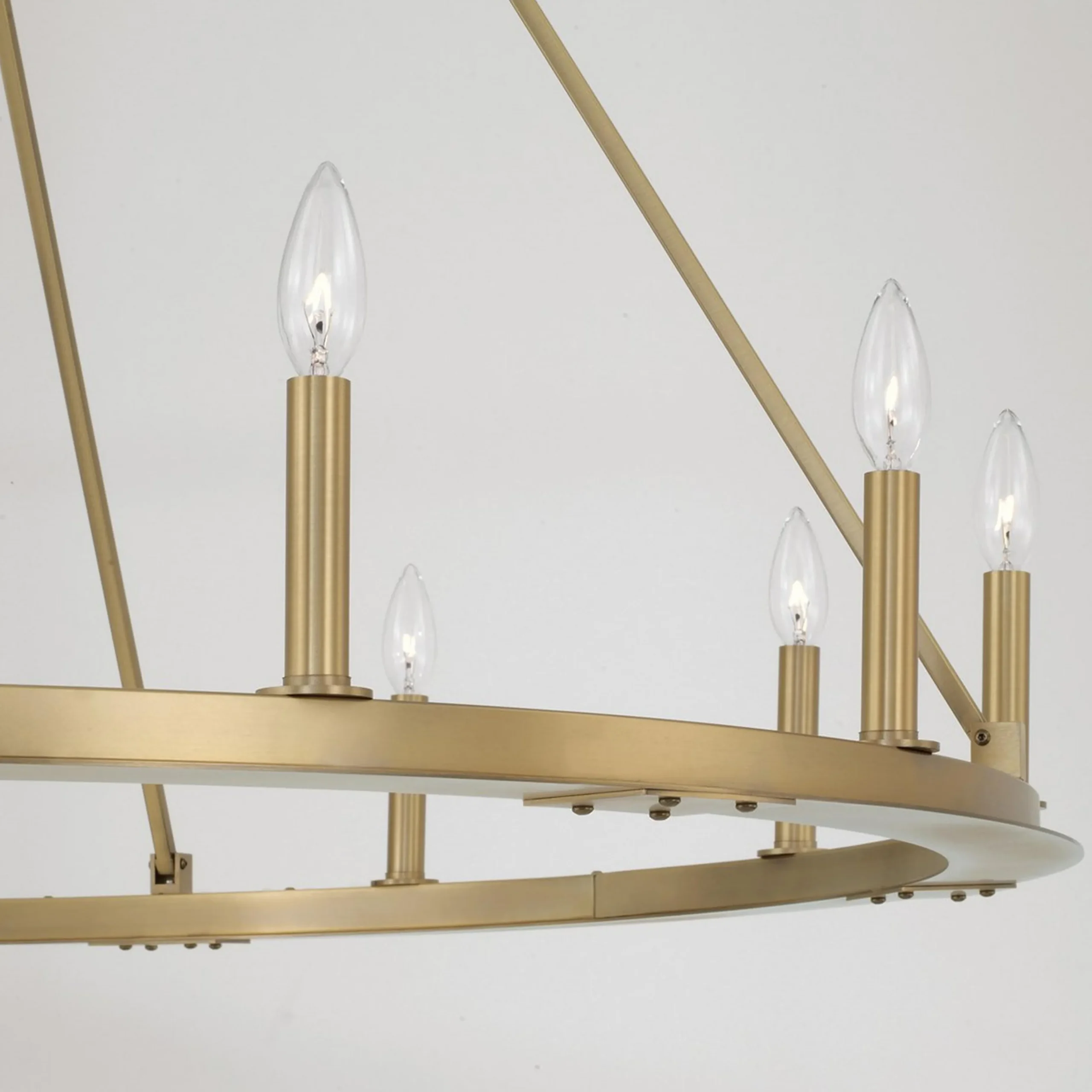 Minimalist Iron Ring Chandelier - 12 Light