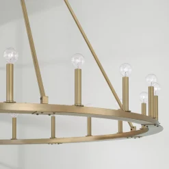 Minimalist Iron Ring Chandelier - 20 Light