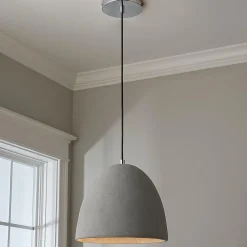 Mira Concrete Dome Pendant
