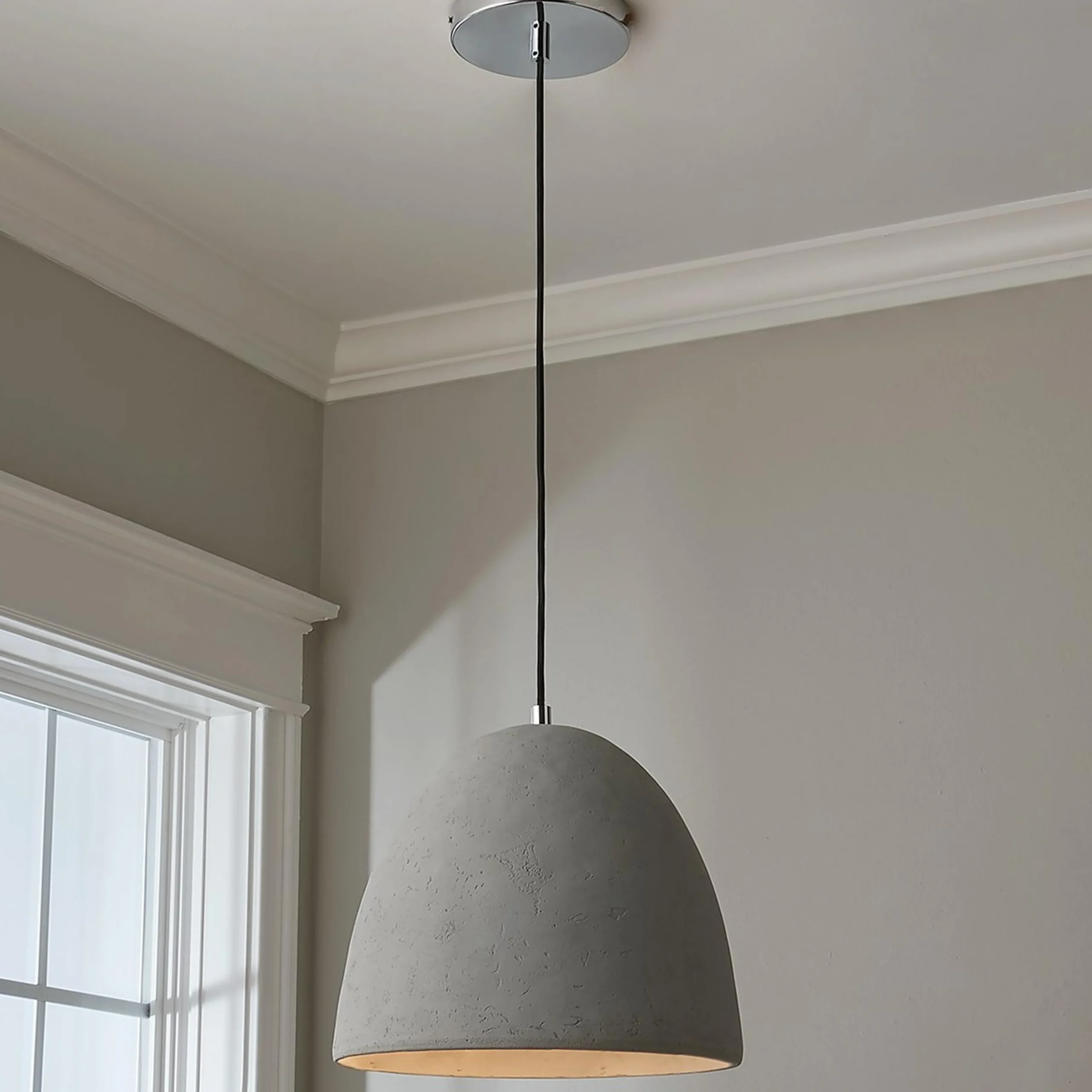 Mira Concrete Dome Pendant