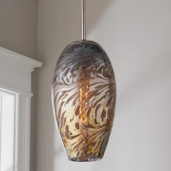 Mirrored Swirl Pendant