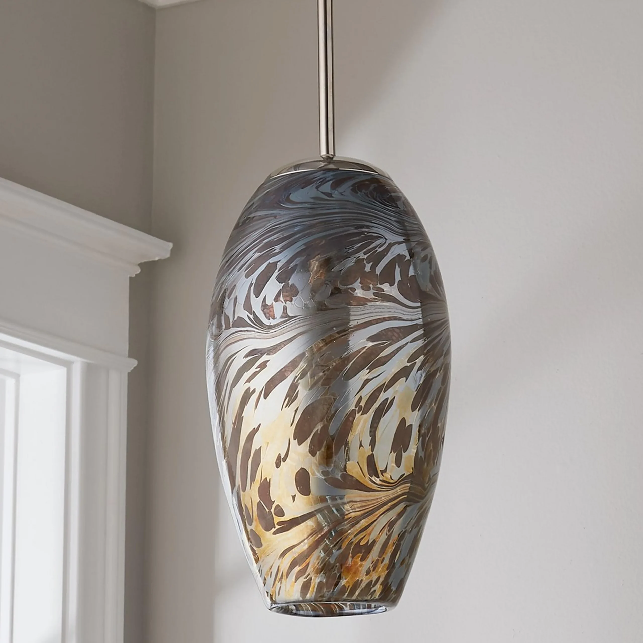 Mirrored Swirl Pendant