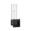 Mirza Clear Glass Bath Sconce - 1 Light