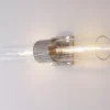 Mirza Clear Glass Bath Sconce - 2 Light