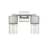 Mirza Clear Glass Vanity Light - 2 Light