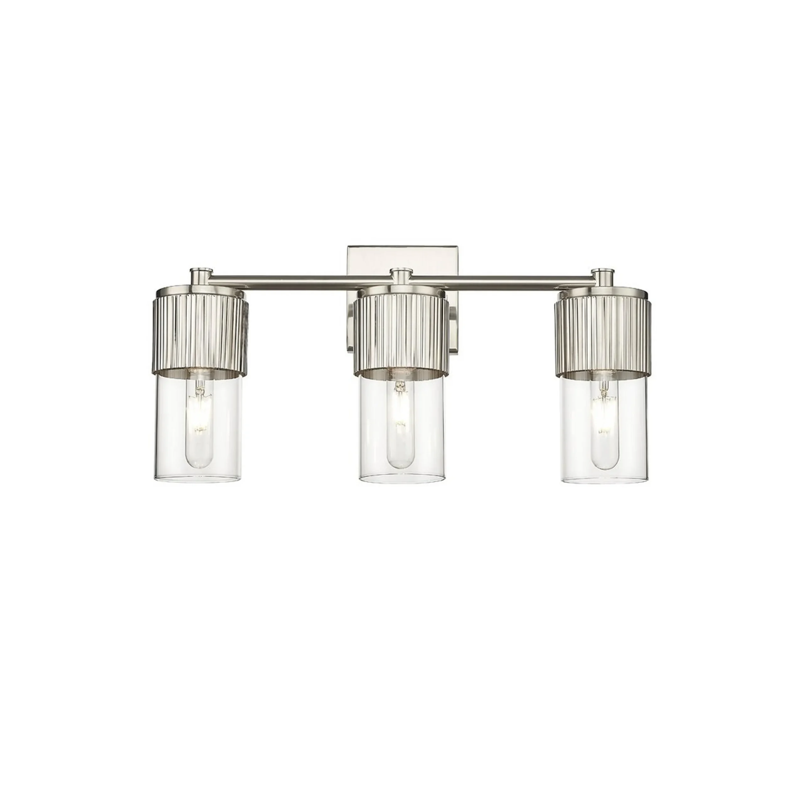 Mirza Clear Glass Vanity Light - 3 Light