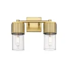 Mirza Clear Glass Vanity Light - 2 Light