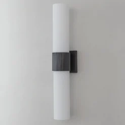 Mirza Opal Glass Bath Sconce - 2 Light