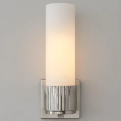 Mirza Opal Glass Bath Sconce - 1 Light