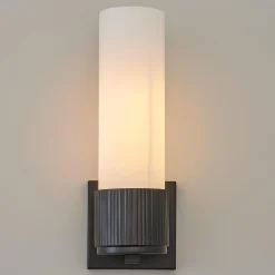 Mirza Opal Glass Bath Sconce - 1 Light