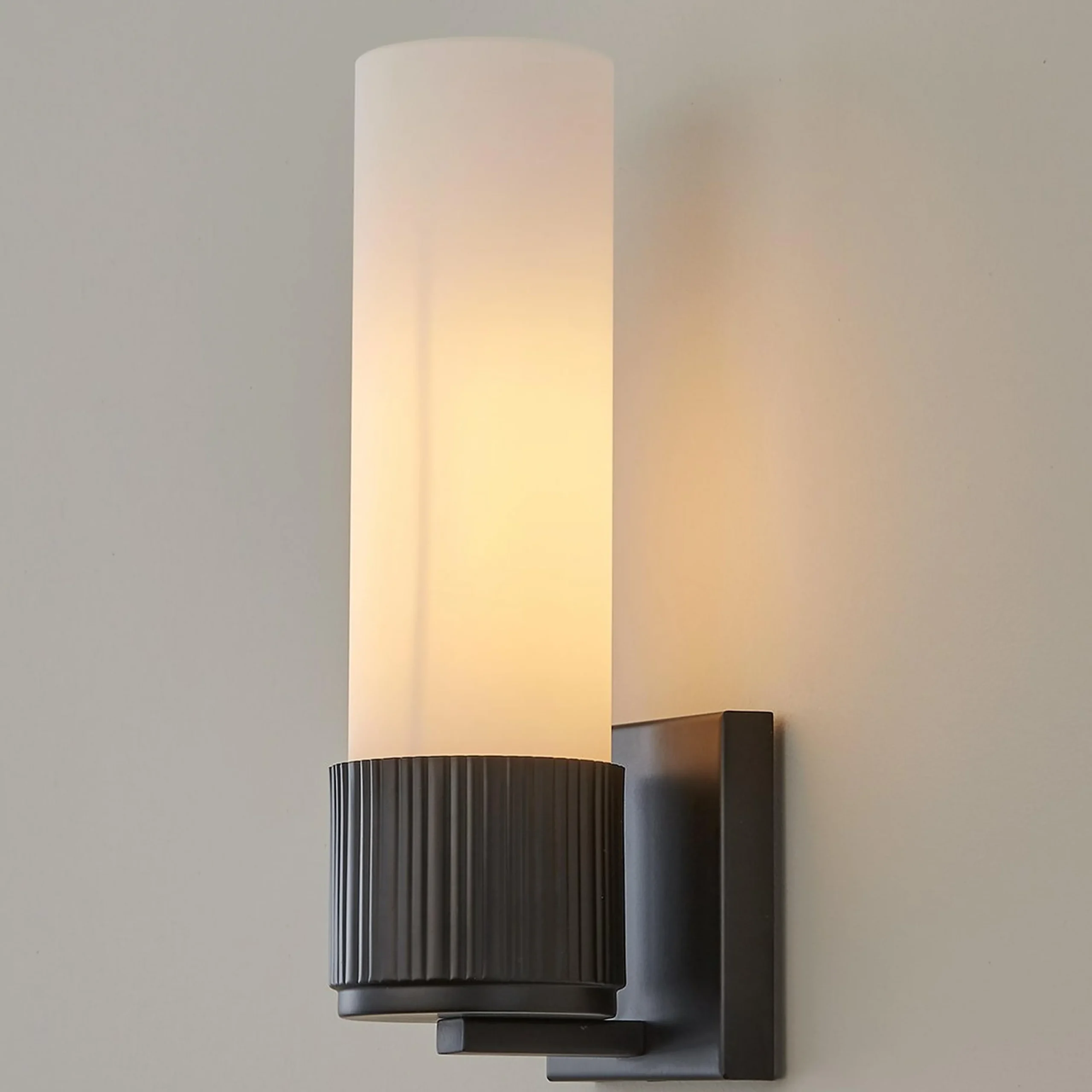 Mirza Opal Glass Bath Sconce - 1 Light