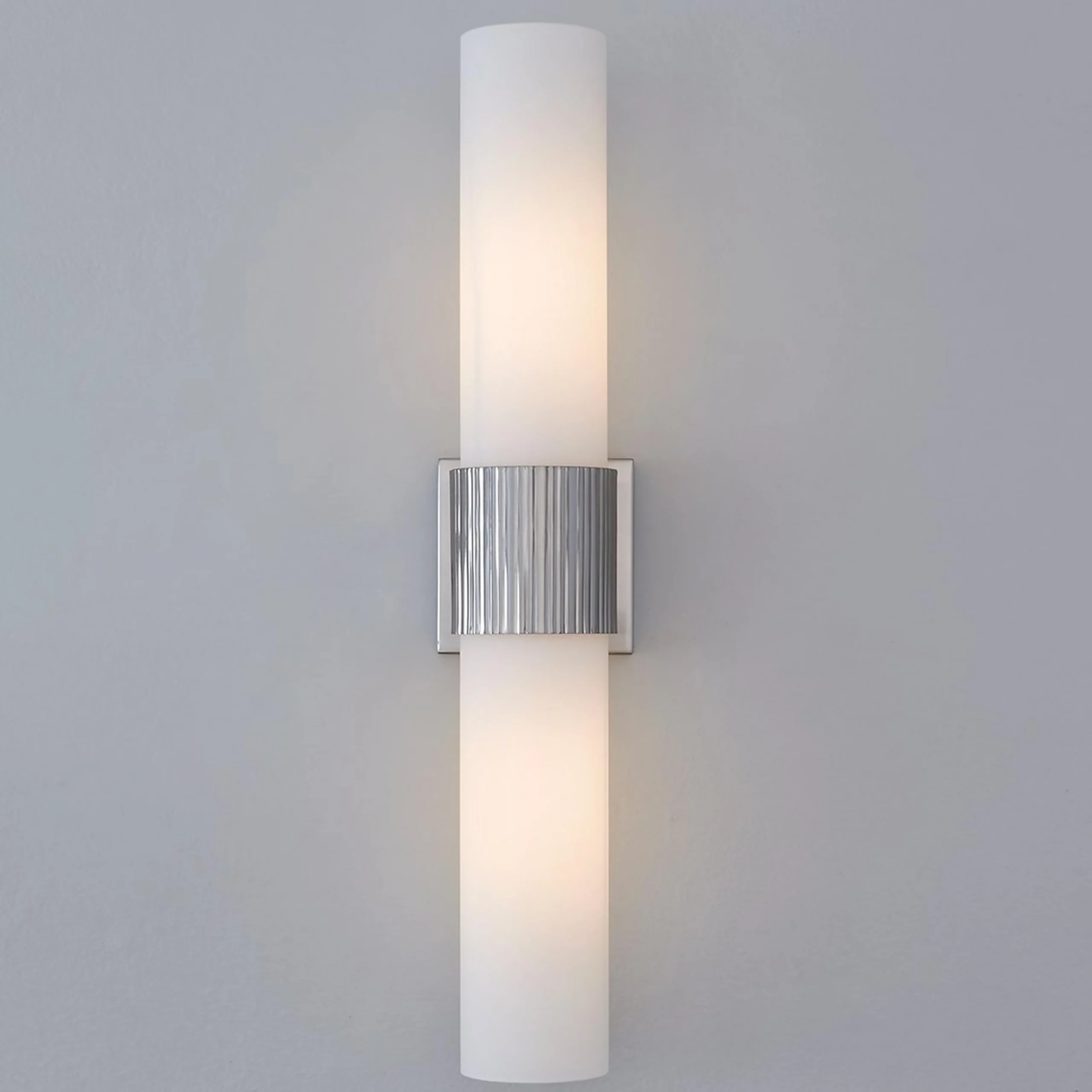 Mirza Opal Glass Bath Sconce - 2 Light
