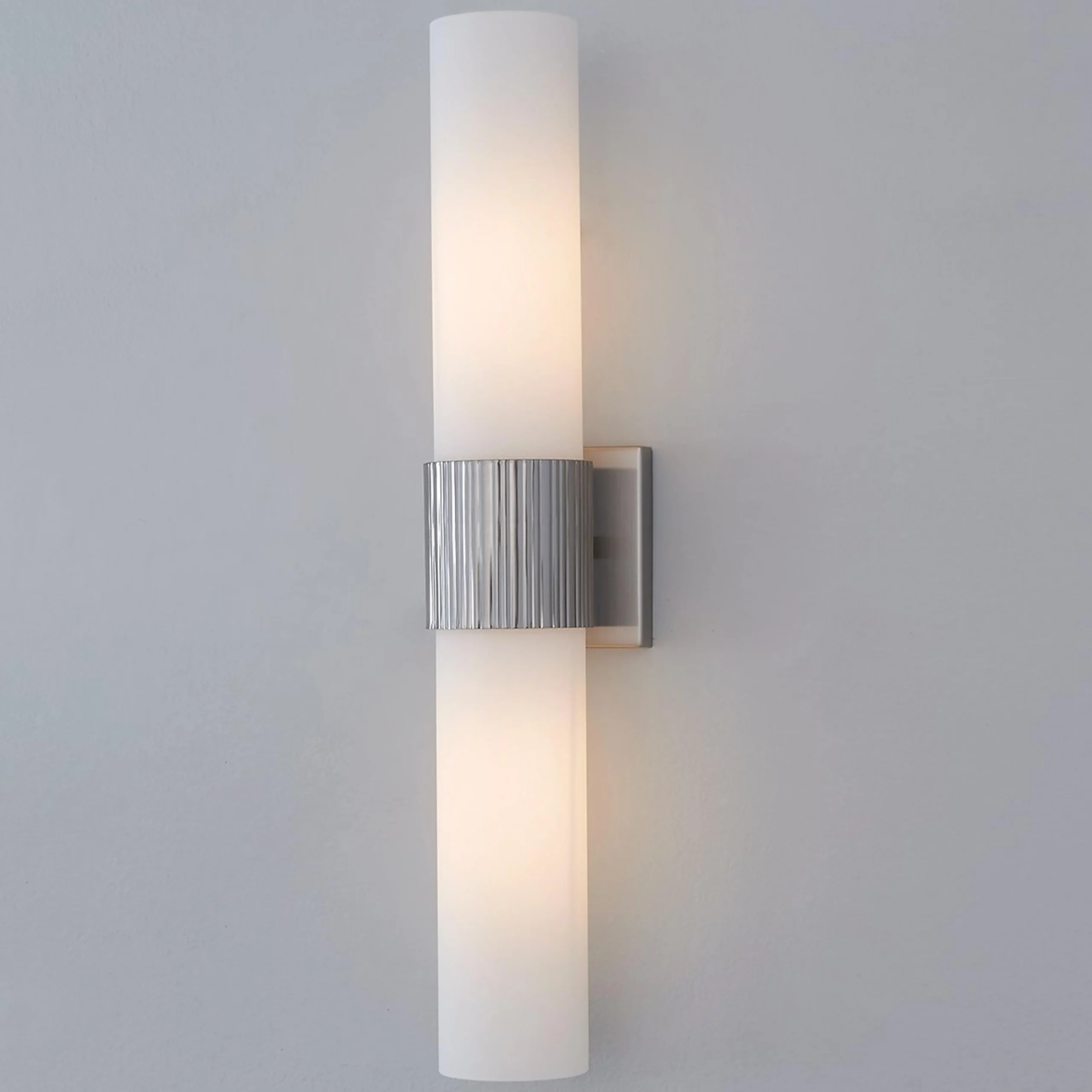 Mirza Opal Glass Bath Sconce - 2 Light