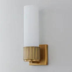 Mirza Opal Glass Bath Sconce - 1 Light