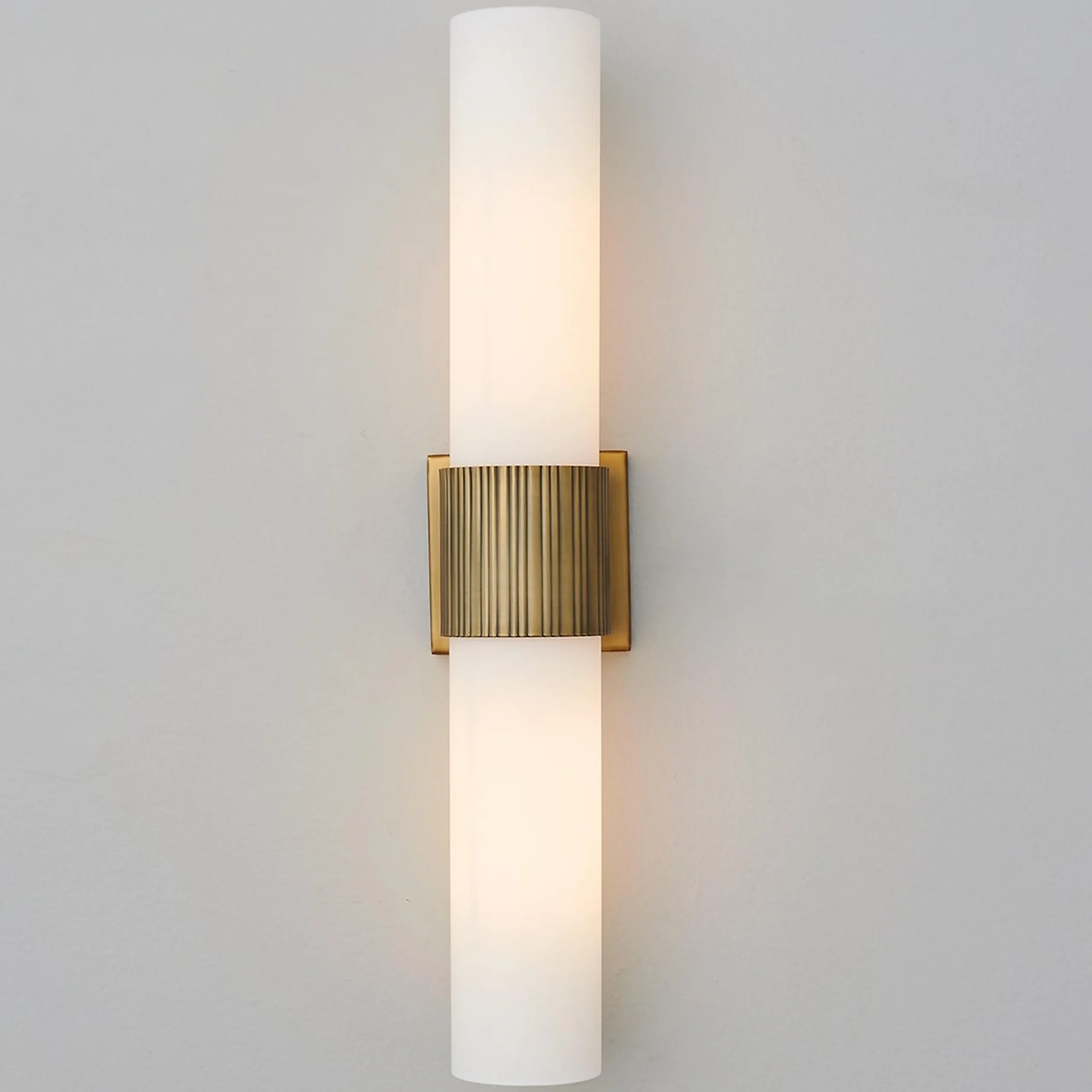 Mirza Opal Glass Bath Sconce - 2 Light
