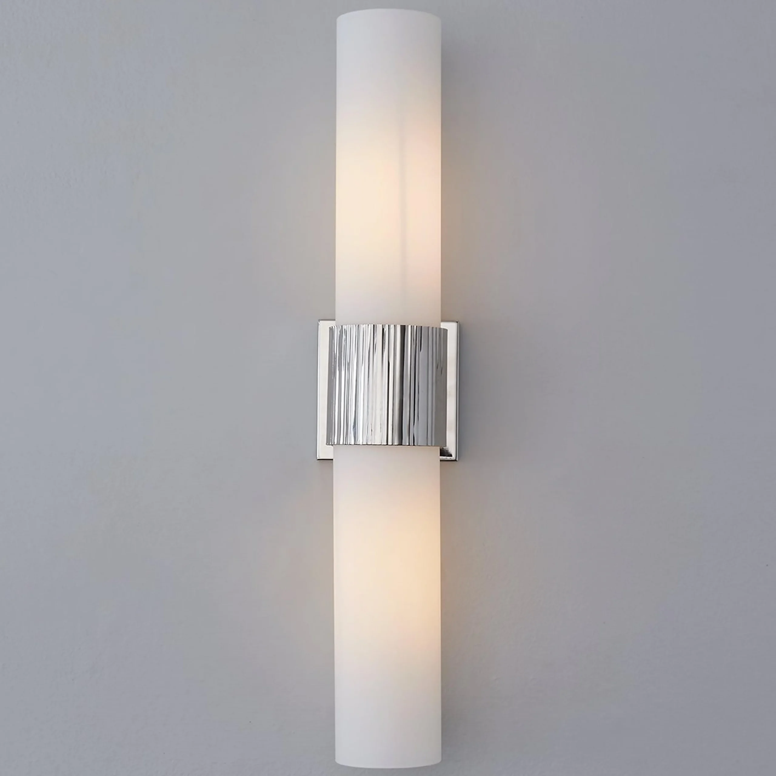 Mirza Opal Glass Bath Sconce - 2 Light