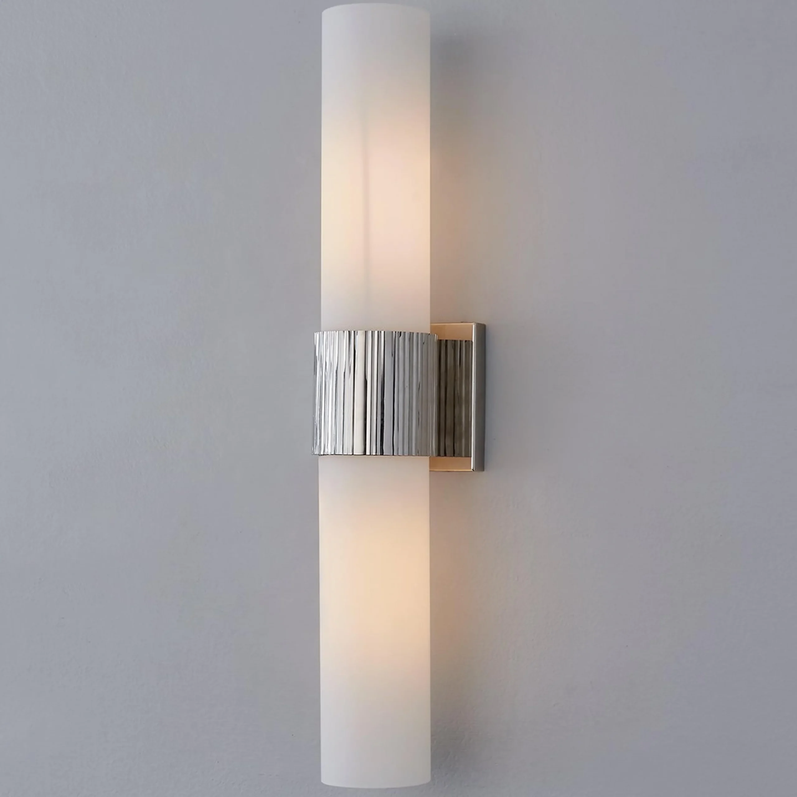 Mirza Opal Glass Bath Sconce - 2 Light