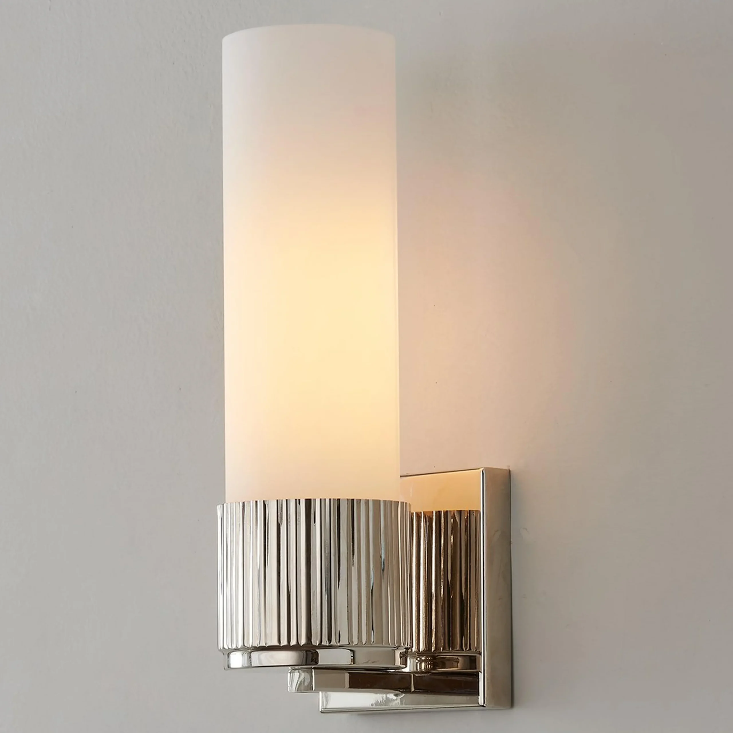 Mirza Opal Glass Bath Sconce - 1 Light