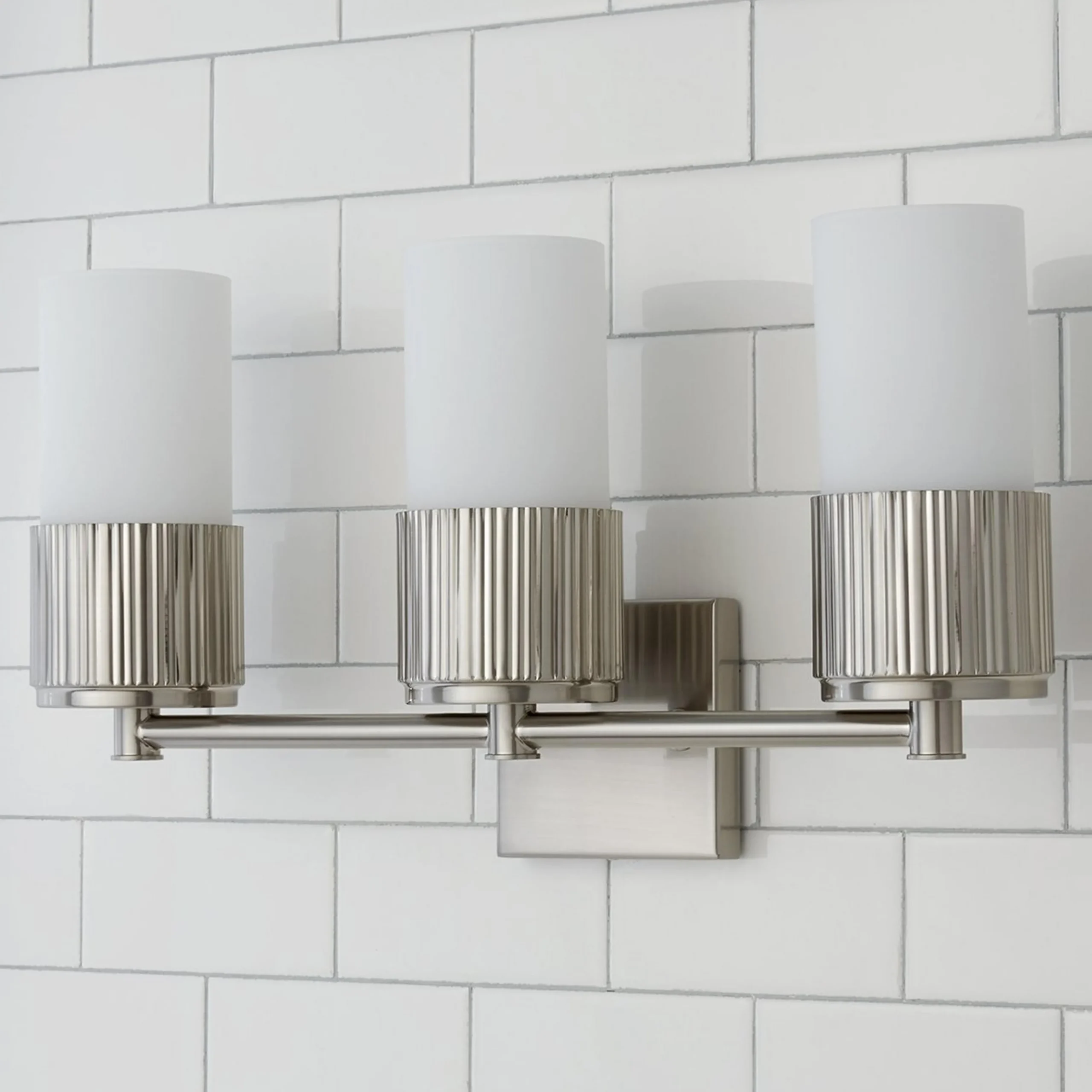 Mirza Opal Glass Vanity Light - 3 Light