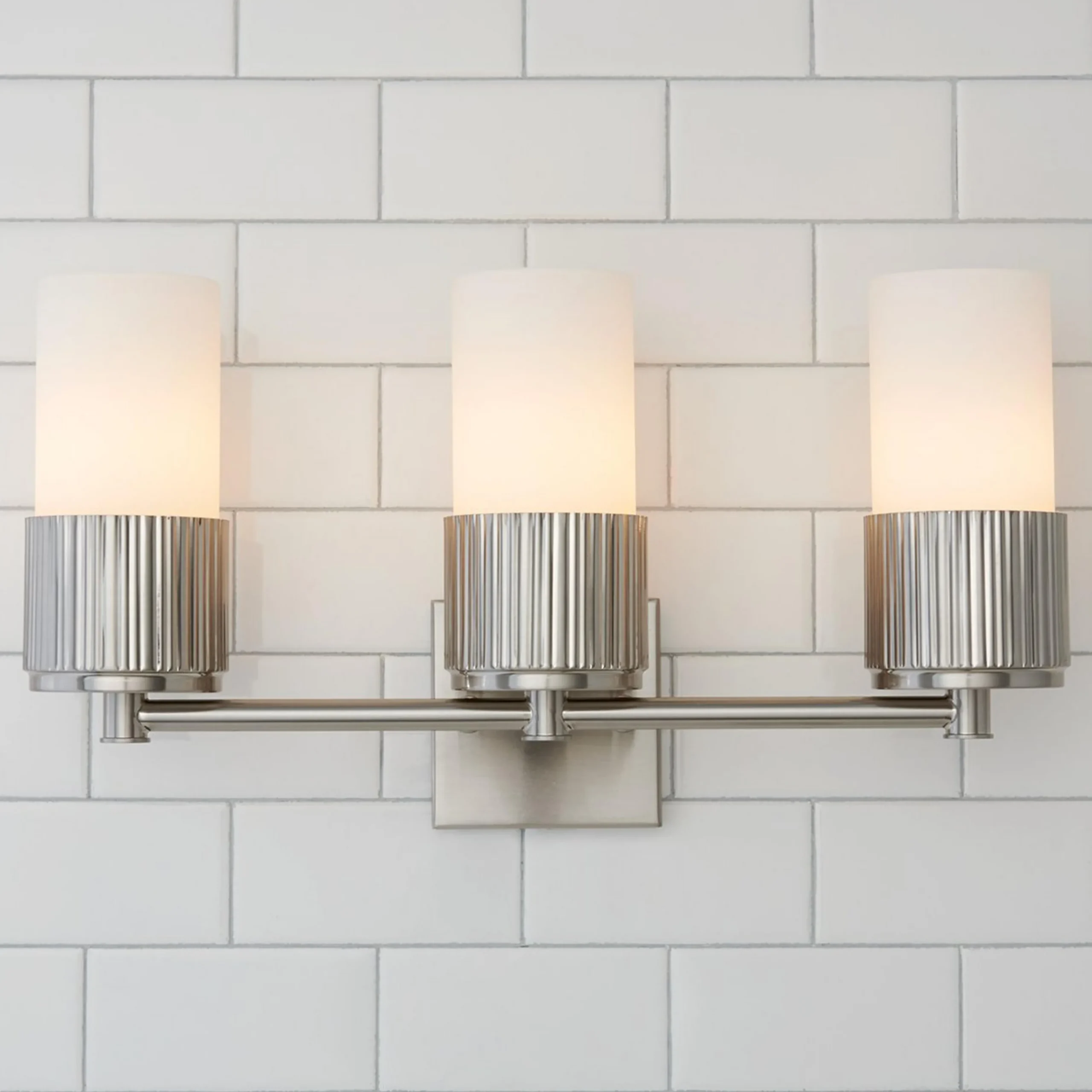 Mirza Opal Glass Vanity Light - 3 Light