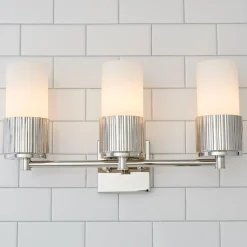 Mirza Opal Glass Vanity Light - 3 Light
