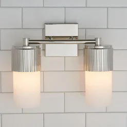 Mirza Opal Glass Vanity Light - 2 Light