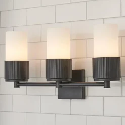 Mirza Opal Glass Vanity Light - 3 Light