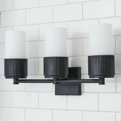 Mirza Opal Glass Vanity Light - 3 Light