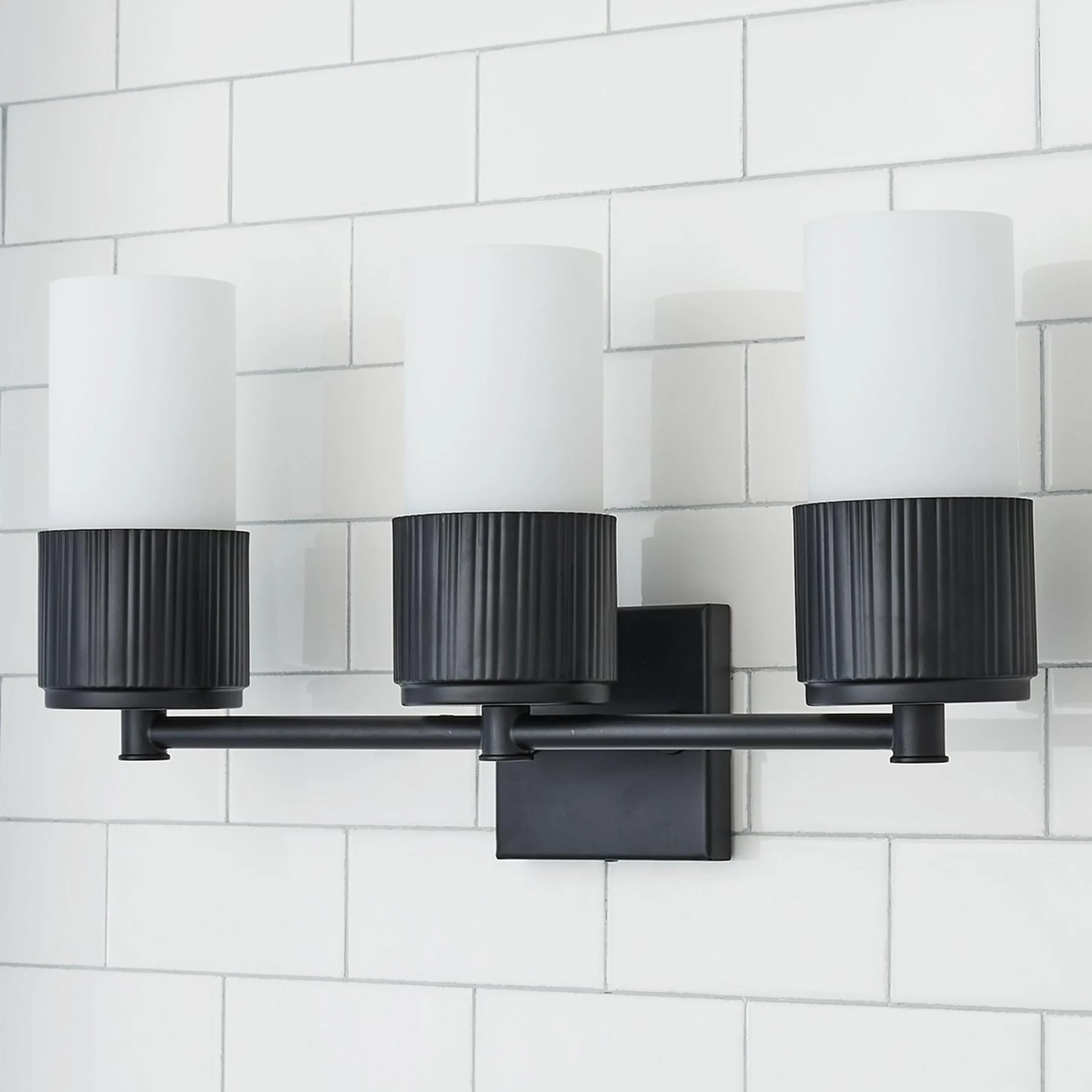 Mirza Opal Glass Vanity Light - 3 Light
