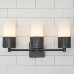 Mirza Opal Glass Vanity Light - 3 Light