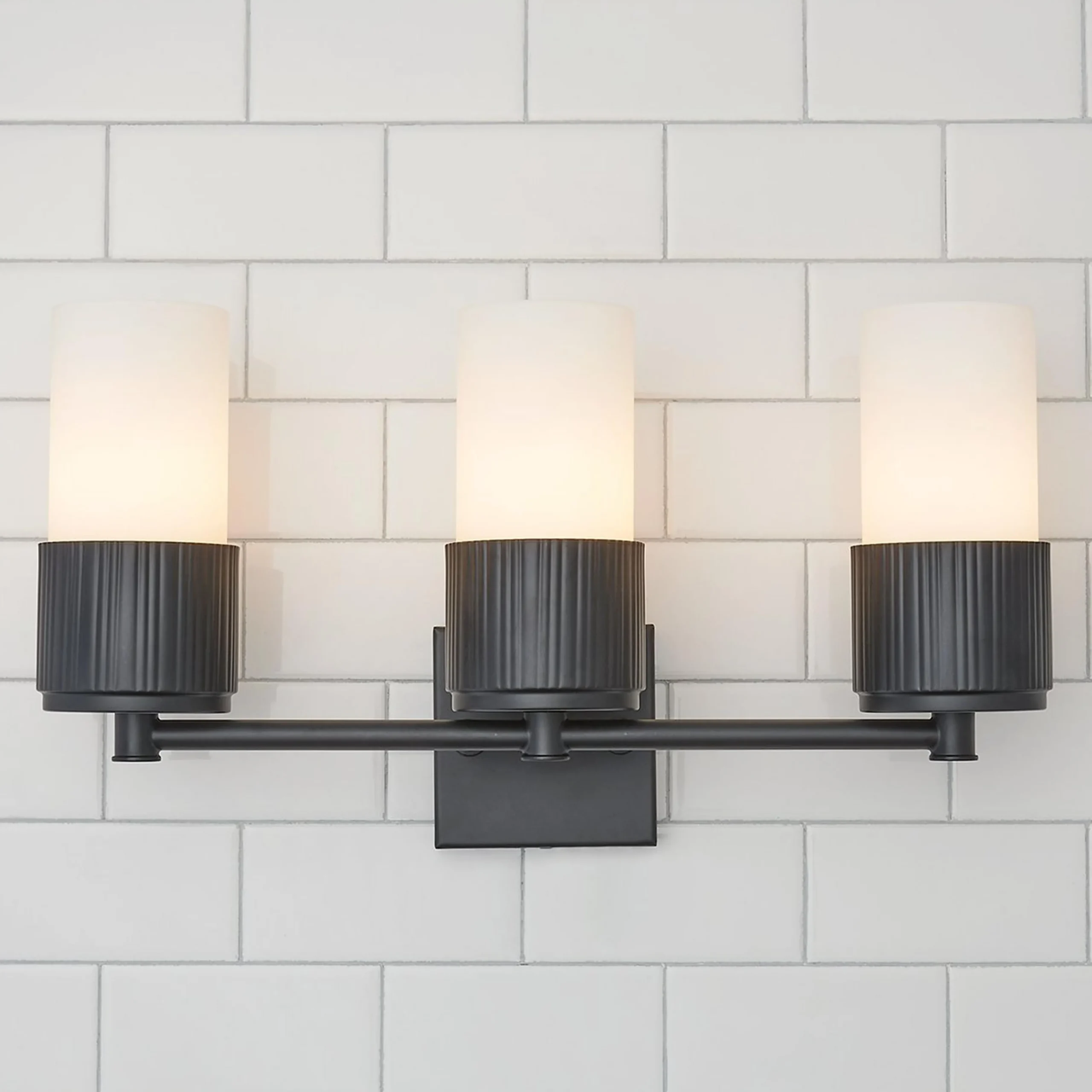 Mirza Opal Glass Vanity Light - 3 Light