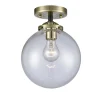Mod Mix Clear Globe Semi-Flush Ceiling Light - Large