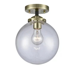 Mod Mix Clear Globe Semi-Flush Ceiling Light - Large