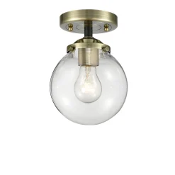 Mod Mix Clear Globe Semi-Flush Ceiling Light - Small