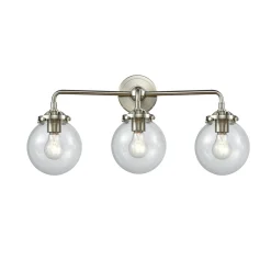 Mod Mix Clear Globe Vanity Light - 3 Light