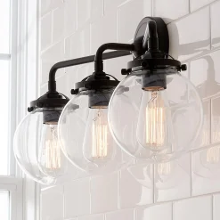 Mod Mix Clear Globe Vanity Light - 3 Light
