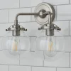 Mod Mix Clear Globe Vanity Light - 2 light